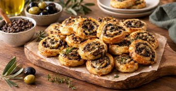 Feuilletés roulés à la tapenade : la recette apéritive express et croustillante