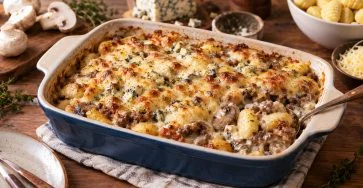 Gratin de Gnocchi au Roquefort et Viande Hachée : La Recette Express et Ultra Gourmande