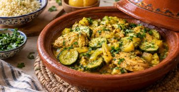 Tajine de Poulet au Citron Confit et Courgettes : Une Recette Légère et Savoureuse